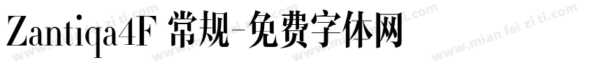 Zantiqa4F 常规字体转换